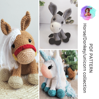 Donkey/Horse/Unicorn collection- Pattern