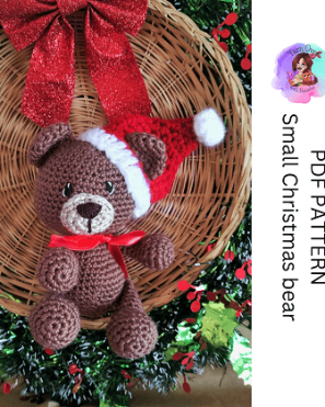 Small Christmas bear- Pattern