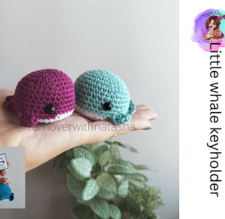 No-sew pocket whale Pattern