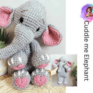 Elephant cuddle me - PATTERN