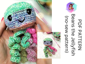 Beans the Jellyfish/ No-sew pattern