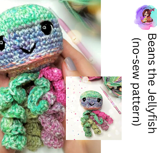 Beans the Jellyfish/ No-sew pattern