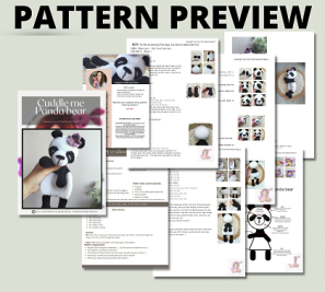 Panda cuddle me pattern