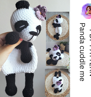 Panda cuddle me pattern