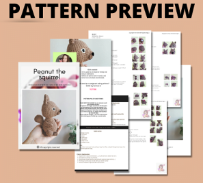 Peanut the squirrel- Pattern