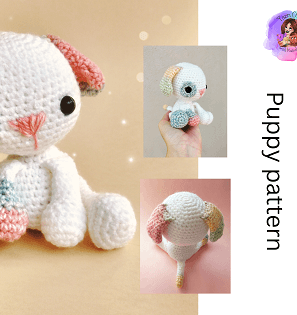 Puppy crochet amigurumi pattern