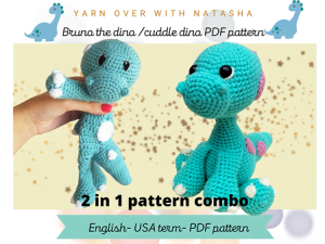 crochet dinosaur pattern combo