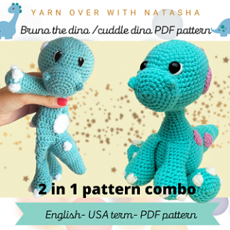 crochet dinosaur pattern combo