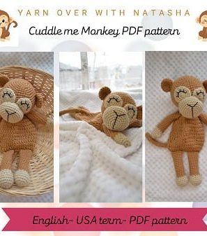 Cuddle me monkey- PDF pattern
