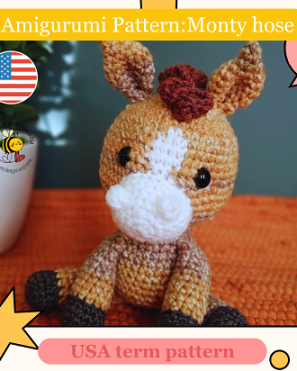 Crochet toy horse PATTERN,