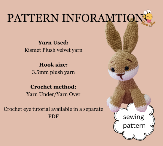 Curby the Bunny - PDF Pattern - Image 3