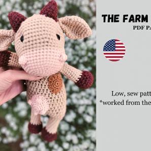 Looking for a unique gift for a baby or want to add some new items to your market prep? Look no further than our crochet cow plushie pattern! Our plush cow pattern is perfect for anyone who loves adorable animals and wants to create their own DIY crochet cow tutorial. With this plushie pattern, you'll have everything you need to create a one-of-a-kind plushie that's sure to delight. So why wait? Get started today and make something special that will be treasured for years to come!