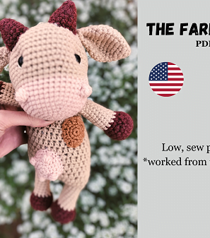 Looking for a unique gift for a baby or want to add some new items to your market prep? Look no further than our crochet cow plushie pattern! Our plush cow pattern is perfect for anyone who loves adorable animals and wants to create their own DIY crochet cow tutorial. With this plushie pattern, you'll have everything you need to create a one-of-a-kind plushie that's sure to delight. So why wait? Get started today and make something special that will be treasured for years to come!