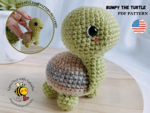 turtle pattern crochet, keychain crochet pattern, amigurumi turtle crochet pattern, turtle pattern, pattern for market prep, PDF turtle toy