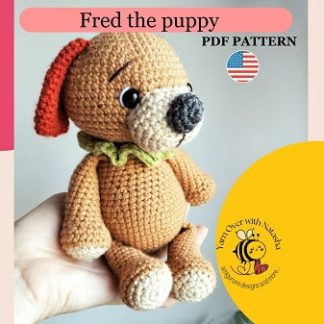 Fred the crochet dog