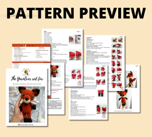 The red fox – crochet pattern
