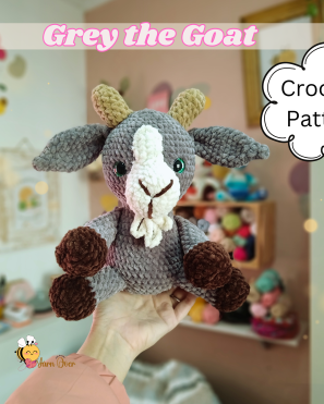 Greg the goat- Crochet pattern