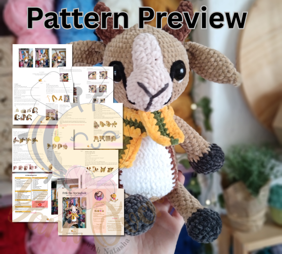 Frik the Springbok - PDF pattern only - Image 2