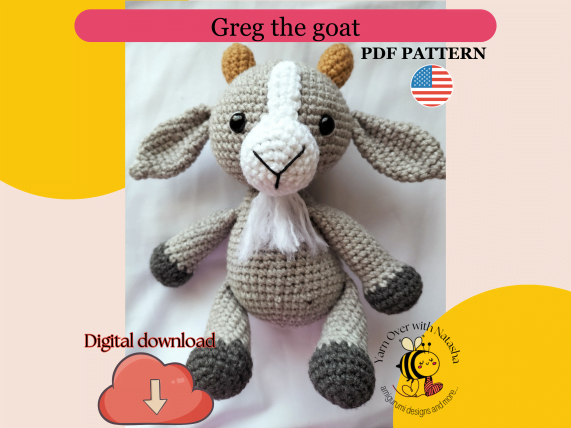 Greg the goat- Crochet pattern