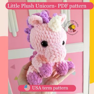 Little plush unicorn - PDF pattern