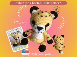 Asher the Cheetah- PDF pattern