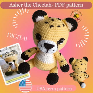Asher the Cheetah- PDF pattern