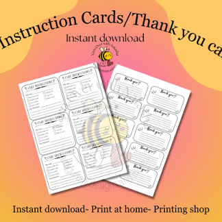 Printable cards: care instructions for amigurumi/ care cards for packaging handmade toys/ printable care tags/ craft market prep tools