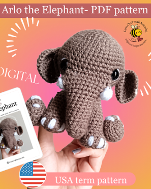 Crochet elephant PDF Pattern