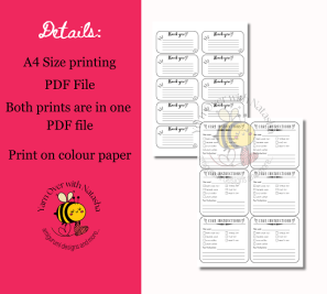 Printable cards: care instructions for amigurumi