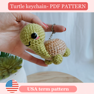 small turtle keychain- PDF pattern