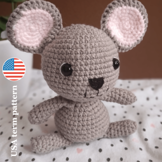 crochet mouse binky- PDF pattern