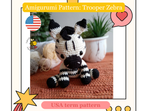 Trooper the Zebra- PDF Pattern