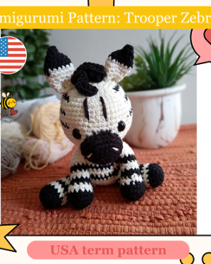 Trooper the Zebra- PDF Pattern