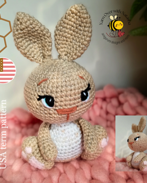 Stuffed crochet Easter bunny pattern