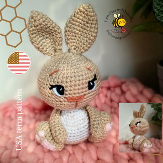 Stuffed crochet Easter bunny pattern