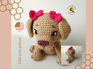 Abby the Labrador-  crochet dog pattern