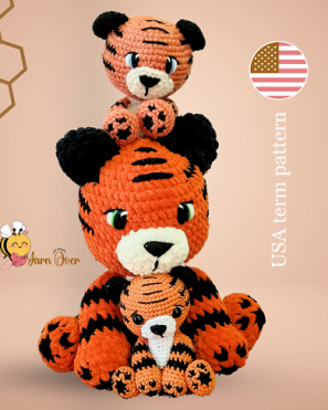 crochet pattern for a tiger