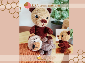 Cute amigurumi otter crochet pattern