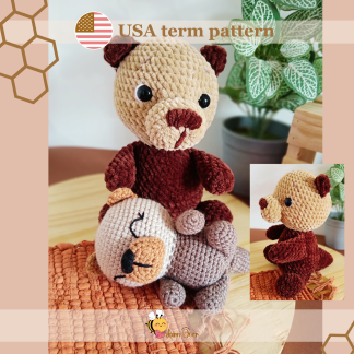 Cute amigurumi otter crochet pattern