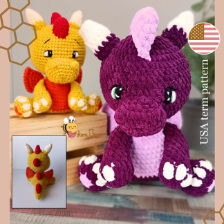 Crochet dragon pattern - Blaze