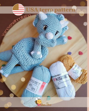 Triceratops cuddle me pattern