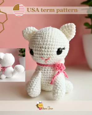 Rose the Kitten- Crochet pattern