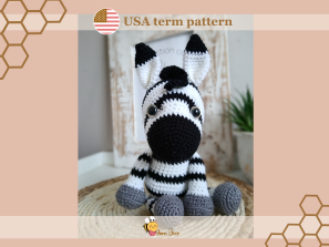 Zuoko the Zebra - PDF Pattern
