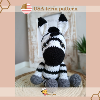 Zuoko the Zebra - PDF Pattern