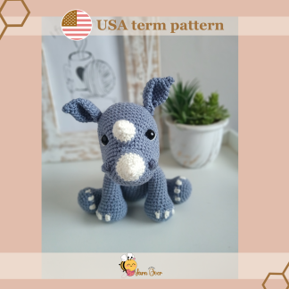 Burtey the Rhino- PDF Pattern