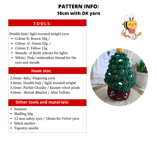 Crochet Christmas tree pattern, Christmas amigurumi - Image 3