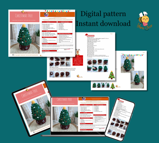 Crochet Christmas tree pattern, Christmas amigurumi - Image 2