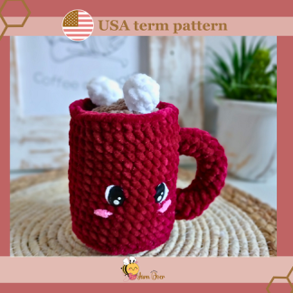 Crochet Christmas mug pattern