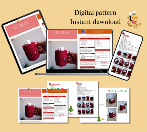 Crochet Christmas mug pattern