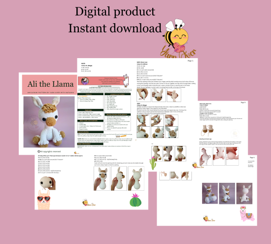 Ali the Llama - PDF pattern - Image 3